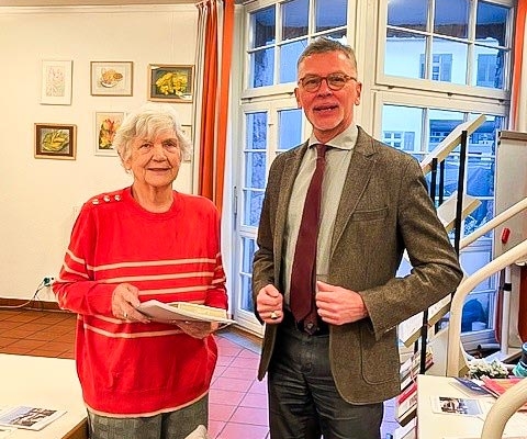 Frau Ute Vinzenz, 50 Jahre AWO Mitgliedschaft