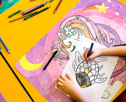 Bilderbuchbetrachtung in der Leoparden-Gruppe